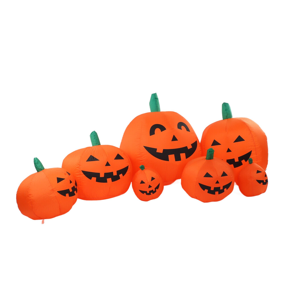 7.5ft Inflatable Pumpkin with LED Lights, Waterproof for Halloween Yard-image-OPC-PKX27B2-NEW