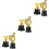 6Pièces Trophées Décoratifs Multicolores Pour Remise De Prix 5