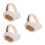 3Pièces Cache-Oreilles En Beige Pliable Et Confortable 4