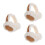 3Pièces Cache-Oreilles En Beige Pliable Et Confortable 8