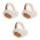 3Pièces Cache-Oreilles En Beige Pliable Et Confortable 7