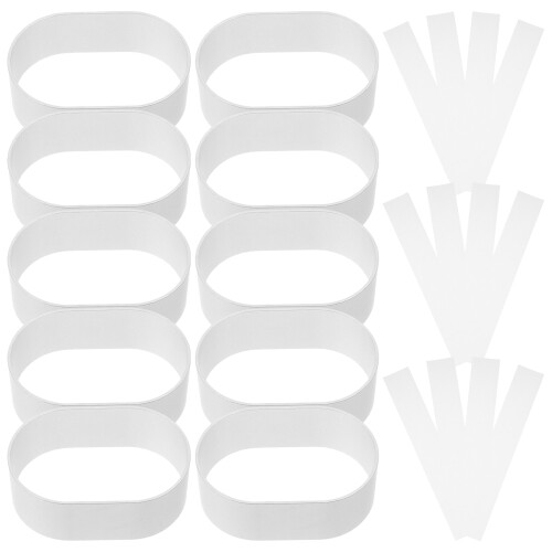 3 Sets Of Cake Molds Non Stick Oval Baking Rings With Wrapper