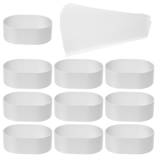 3 Sets Of Cake Molds Non Stick Oval Baking Rings With Wrapper 2