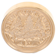 4Pcs Copper Head Wax Seal Stamp For Christmas Diy Scrapbook Decor