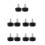10Pcs Black Rubber Roller Skate Toe Covers Adjustable Brake Stoppers 7