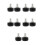 10Pcs Black Rubber Roller Skate Toe Covers Adjustable Brake Stoppers 10