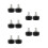 10Pcs Black Rubber Roller Skate Toe Covers Adjustable Brake Stoppers 6