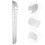 2Pièces Outil Mesure Multi Usage Acier Inoxydable Pratique Argent 10