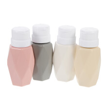 4Pcs Nail Press Empty Bottles For Nail Polish Remover Dispensing