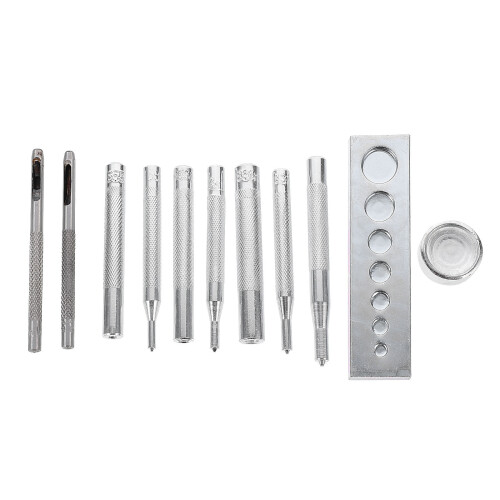 22 Pcs Snap Fasteners Installation Tool Kit With Rivets And Buttons