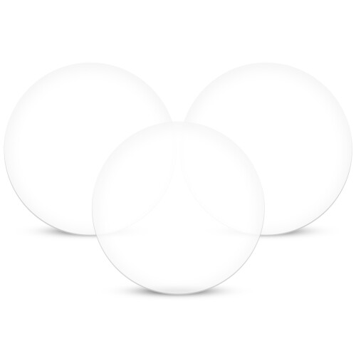 9 Pcs Clear Acrylic Round Discs Transparent Circle Sheets