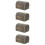 4Pièces Boîtes Cadeaux Plastique Marron Pour Décorations 10