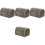 4Pièces Boîtes Cadeaux Plastique Marron Pour Décorations 5