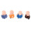 4Pcs Resin Monk Doll Car Dashboard Ornament Decor 11