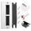 2Ensembles Plaques De Renfort Porte Métal ABS Durable 11