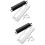 2Ensembles Plaques De Renfort Porte Métal ABS Durable 9