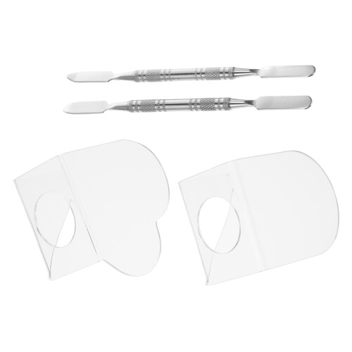 2Sets Acrylic Liquid Foundation Mixing Tray Beauty Supply 1