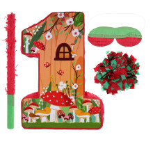One Set Cute Mushroom Pinata For Kids Birthday Party Decoration