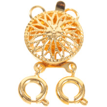 3Pcs Layered Necklace Clasp For Women Sunflower Hook Jewelry Supply