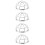 4Pcs Fire Sprinkler Protector Bracket Screw Type Cage Cover 10