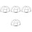 4Pcs Fire Sprinkler Protector Bracket Screw Type Cage Cover 5