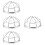 4Pcs Fire Sprinkler Protector Bracket Screw Type Cage Cover 9