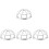 4Pcs Fire Sprinkler Protector Bracket Screw Type Cage Cover 4