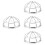 4Pcs Fire Sprinkler Protector Bracket Screw Type Cage Cover 8