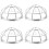 4Pcs Fire Sprinkler Protector Bracket Screw Type Cage Cover 7