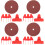 4 Sets Sheep Shear Guide With Sharpener And Sandpaper 7