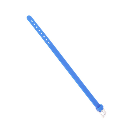 Solid Color Silicone Wristband Simple Bracelet For Kids Blue 2