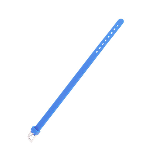 Solid Color Silicone Wristband Simple Bracelet For Kids Blue