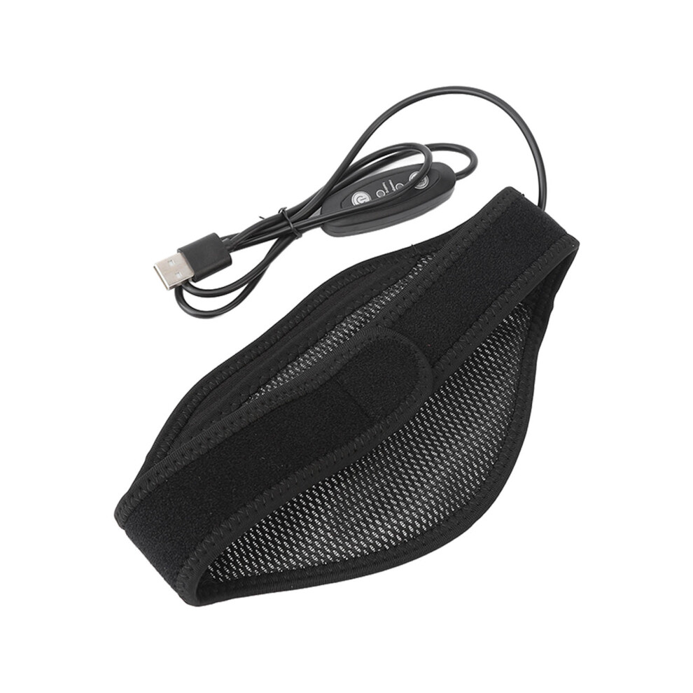 Vibration Heated Neck Massager with Washable Cover 5 Gear Settings USB Powered