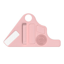Makeup Mixing Palette With Wrist Strap And Brush Storage Silicone Band