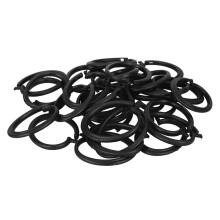 120 Pcs Roman Curtain Rings Plastic Hook Grommets For Window Drapery