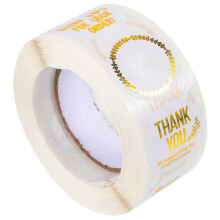 3 Rolls Thank You Stickers Labels For Packaging Decorative Tags