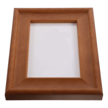 3Pcs Light Brown 5Inch Solid Wood Picture Frame For Home Office