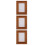 3Pcs Light Brown 5Inch Solid Wood Picture Frame For Home Office 4