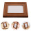 3Pcs Light Brown 5Inch Solid Wood Picture Frame For Home Office 11