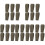 30 Pcs Elastic Belt Keepers Backpack Straps Nylon Webbing Loop Holders 4