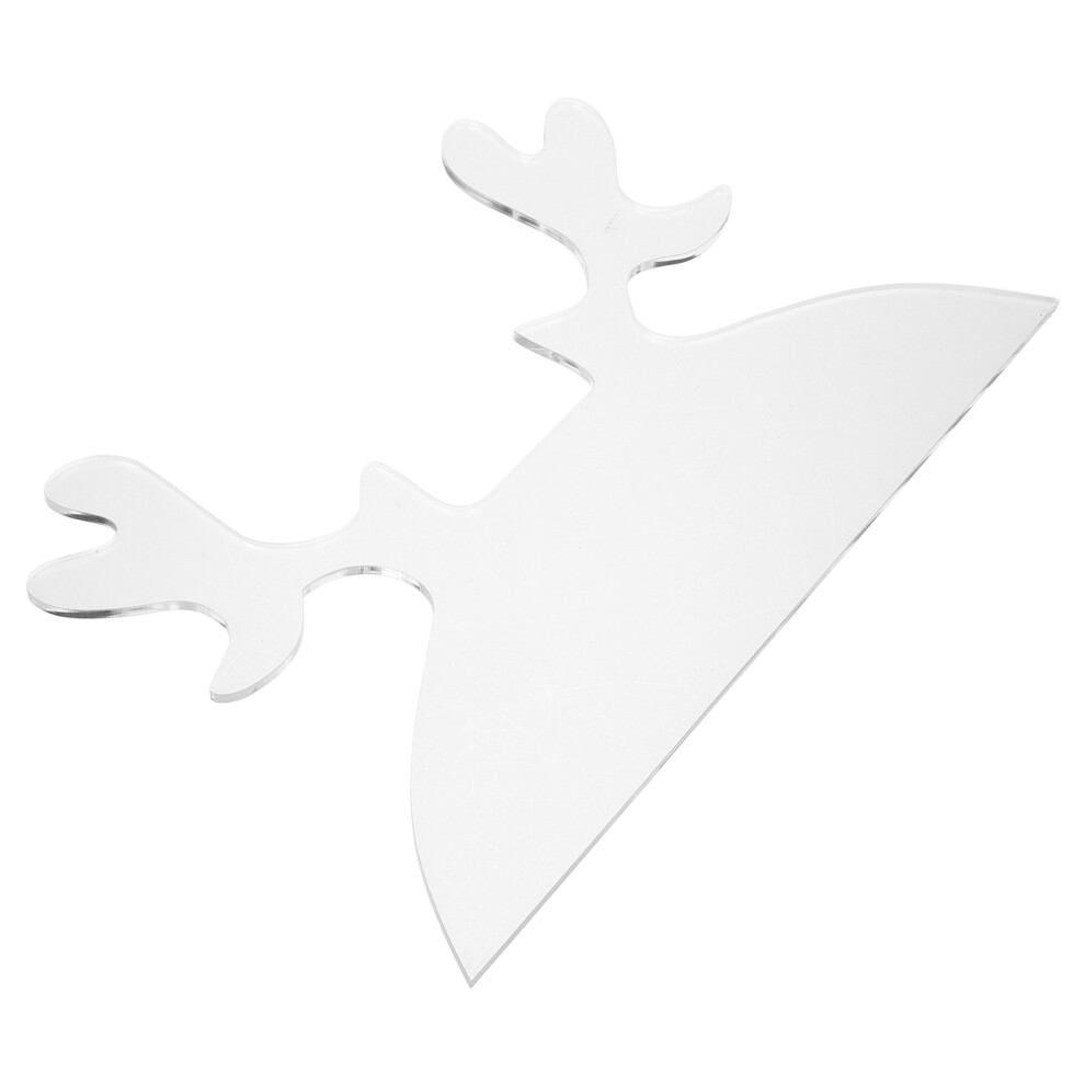 3Pcs Clear Acrylic Cutting Board Handle Stencils For Christmas 031409069855