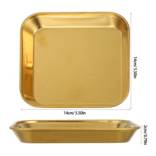 2 Pcs Badge Patches Thickened Metal Dinner Plate Child 1