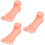 3Pcs Pink Nail Art Foot Model Bendable Manicure Training Tool Practice 7