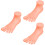 3Pcs Pink Nail Art Foot Model Bendable Manicure Training Tool Practice 6