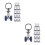 40 Pcs Curtain Track Roller Hooks Ceiling Gliders For Rail Divider 8