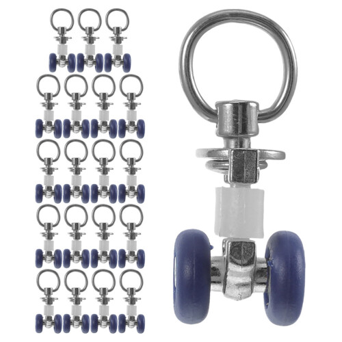 40 Pcs Curtain Track Roller Hooks Ceiling Gliders For Rail Divider 1