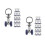 40 Pcs Curtain Track Roller Hooks Ceiling Gliders For Rail Divider 5