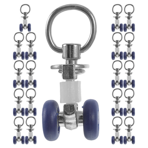 40 Pcs Curtain Track Roller Hooks Ceiling Gliders For Rail Divider 2