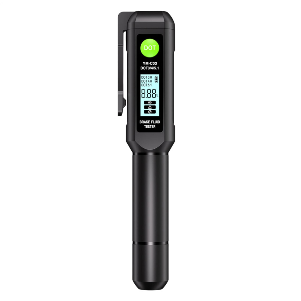 Brake Fluid Tester Pen Liquid Oil Moisture Analyzer Buzzer Alarm Digital Display For Vehicle And Truck Detector 9393856179718