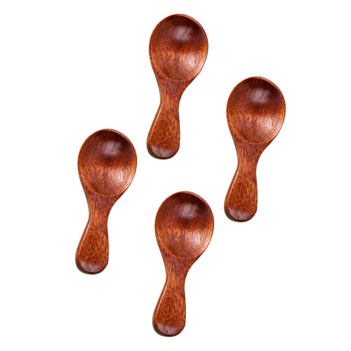 4 Unidades Cucharas Pequeñas De Madera , Y